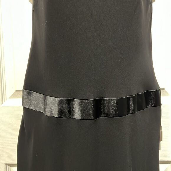 Evan-Picone Black Sleeveless Drop Waist Sheath Dress Size 12‎ - Picture 3 of 11